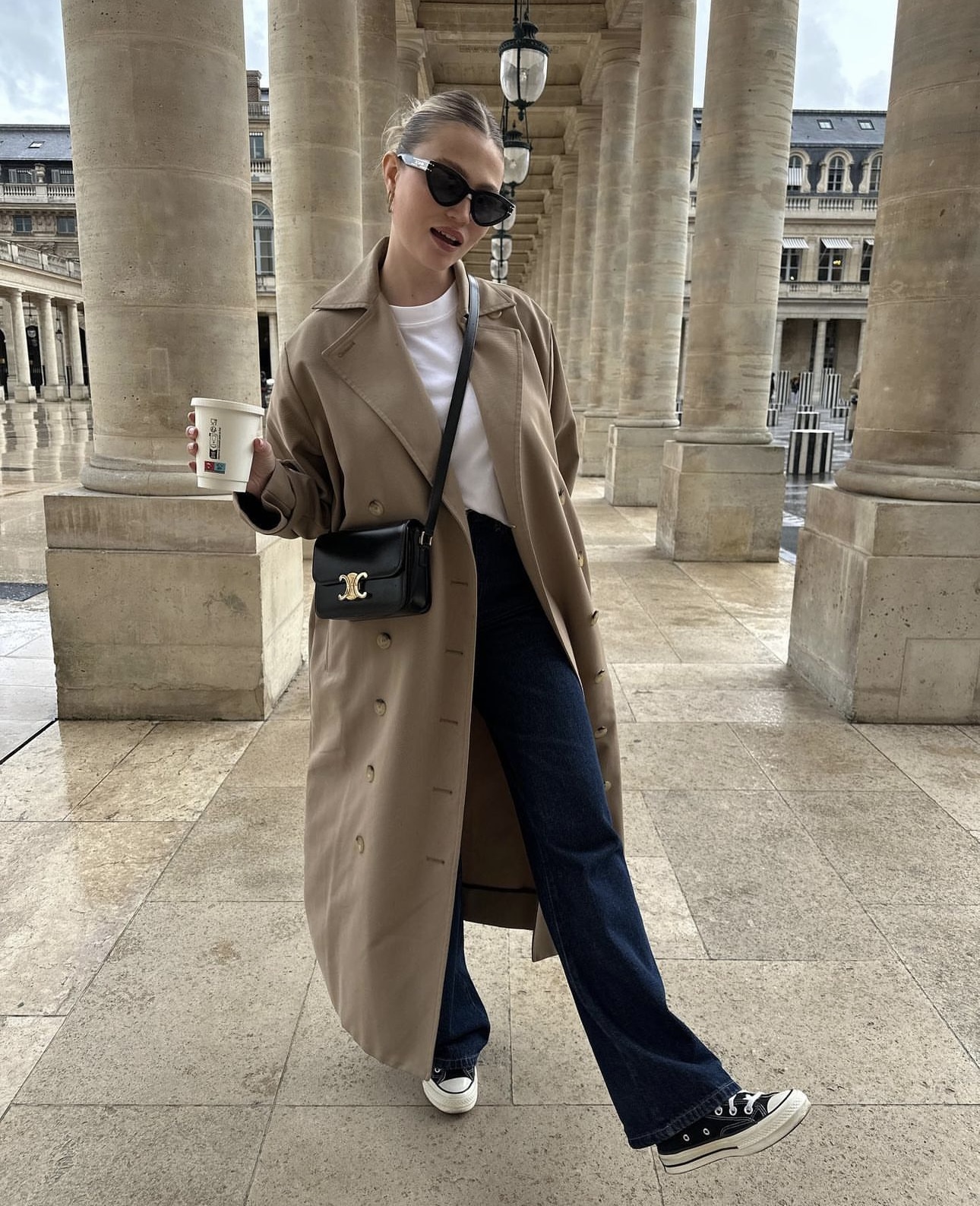 Trench coat dáng dài