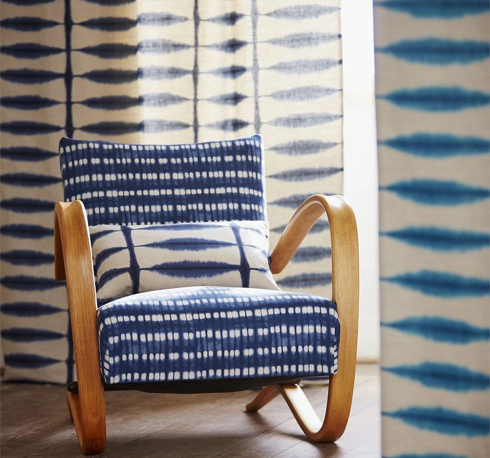 Shibori: Sắc chàm giản dị trong trang trí nhà cửa