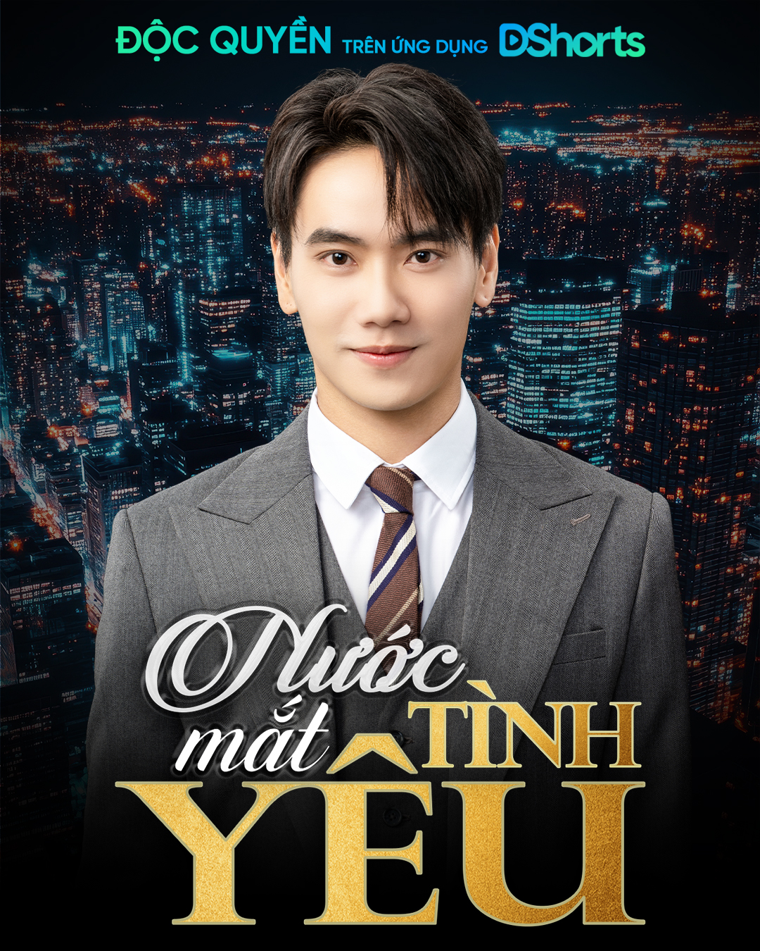 Trần Nhậm điển trai trong phim “Nước mắt tình yêu”