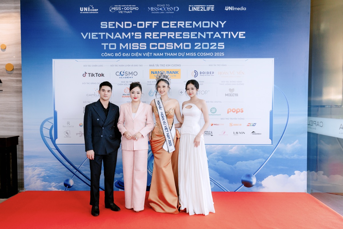 Hoa hậu Hoàng Thanh Nga rạng rỡ tại Lễ công bố đại diện Việt Nam tham dự Miss Cosmo 2025