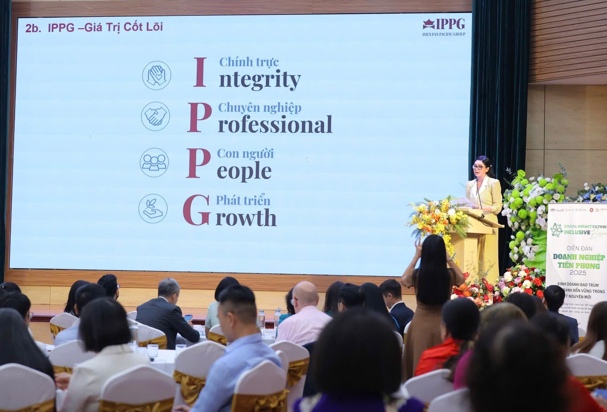 Tổng Giám đốc IPPG Lê Hồng Thủy Tiên: “Kinh doanh bao trùm và phát triển bền vững là con đường duy nhất để doanh nghiệp tồn tại trong kỷ nguyên mới.”