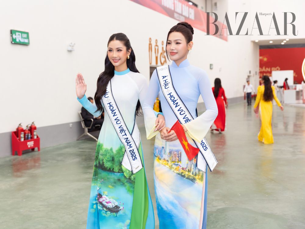 Hoa hậu hoàn vũ Phương Linh và Á hậu Cẩm Ly đảm nhận vai trò Đại sứ Du lịch – Văn hóa tỉnh Khánh Hòa tại Triển Lãm Thành Tựu
